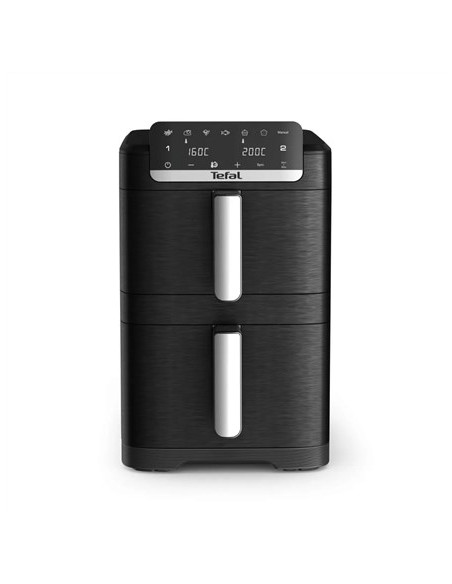 Tefal Ey7528 Podwójny 10 L Autonomiczny Frytkownica Na Gorące Powietrze Czarny