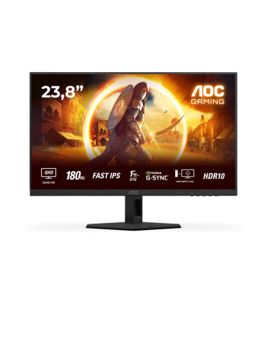 Aoc G4 Q24G4Re Monitor Komputerowy 60,5 Cm (23.8") 2560 X 1440 Px Quad Hd Led Czarny, Czerwony