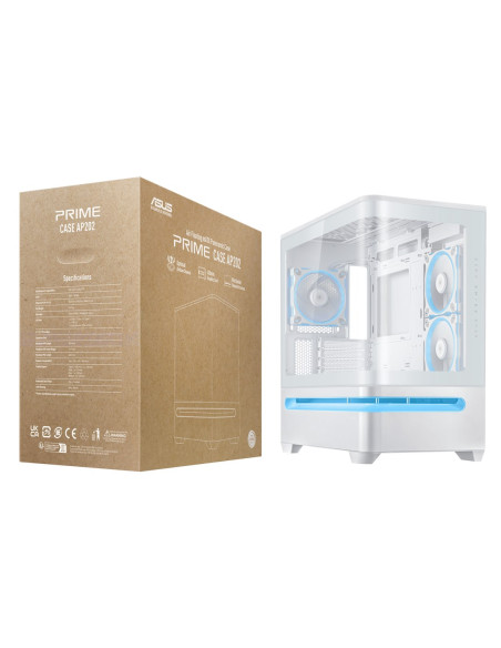 Asus Prime Ap202 Argb Mini Tower Biały