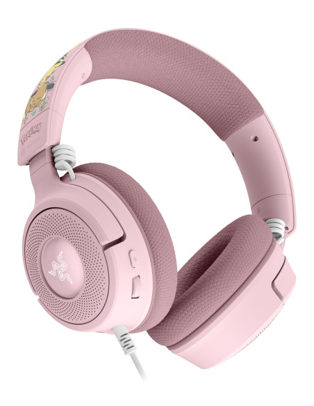 Razer Kraken V4 X – Pikachu & Eevee Edition Zestaw Słuchawkowy Przewodowa Opaska Na Głowę Gaming Usb Type-C / Usb Type-A Różowy