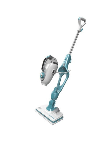 Black & Decker Fsmh1321J Odkurzacz Parowy Mop Parowy 0,5 L 1300 W Niebieski, Biały