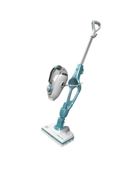 Black & Decker Fsmh1321J Odkurzacz Parowy Mop Parowy 0,5 L 1300 W Niebieski, Biały