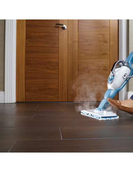 Black & Decker Fsmh1321J Odkurzacz Parowy Mop Parowy 0,5 L 1300 W Niebieski, Biały