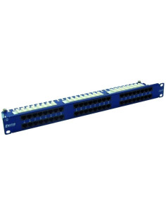 Emiternet Panel 19", 48Xrj45 Utp Kat.6 (1U) Z Półką, Niebieski