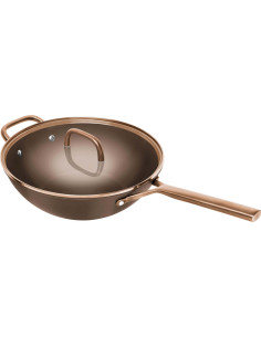 Zwilling Milano Wok Z Pokrywką 30 Cm Brązowy