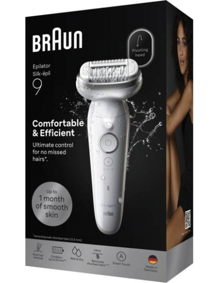 Braun Silk-Epil 9 Srebrny