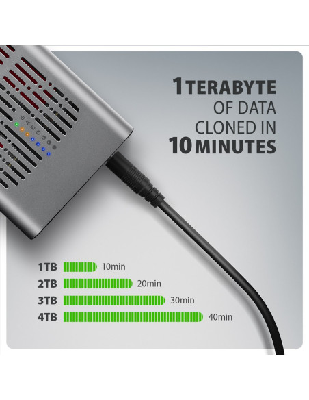 Axagon Eem2-20Gd Stacja Dokująca Do Dysków Twardych Usb 3.2 Gen 2 (3.1 Gen 2) Type-C Czarny, Szary