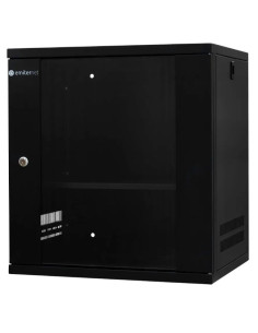 Emiternet Szafa Wisząca  Lekka Niedzielona 19'' 12U, Drzwi Blacha/Szkło, 550×450×590Mm Szer./Gł./Wys.