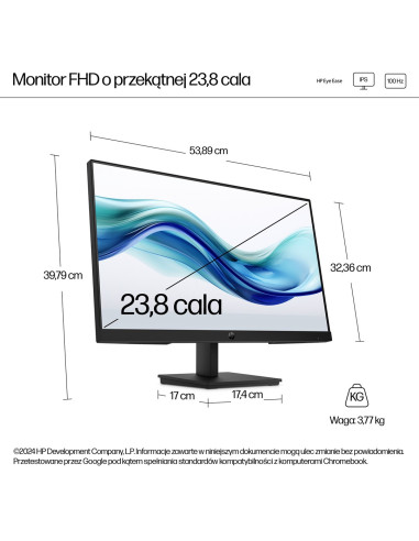 Hp Series 3 Pro Monitor Fhd 23,8” Seria 3 Pro – 324Pf