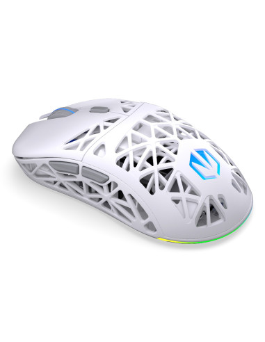 Endorfy Liv Plus Wireless Onyx White Myszka Gaming Oburęczny Bluetooth Optyczny 26000 Dpi