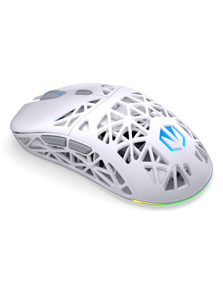 Endorfy Liv Plus Wireless Onyx White Myszka Gaming Oburęczny Bluetooth Optyczny 26000 Dpi