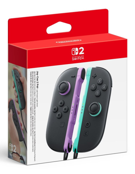 Nintendo Joy-Con 2 Czarny, Jasnozielony, Fioletowy Bluetooth Gamepad Analogowa/Cyfrowa Nintendo Switch 2