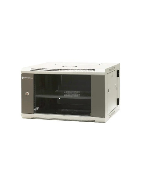 Emiternet Szafa Wisząca Dzielona 19" 6U, Drzwi Blacha/Szkło, 600×550×370Mm Szer./Gł./Wys.
