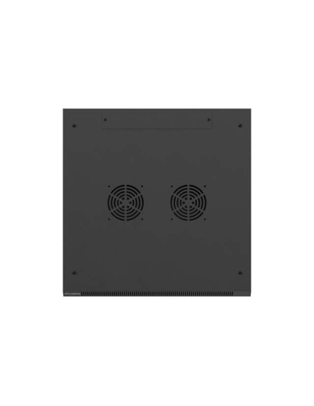 Lanberg Szafa Instalacyjna Rack Wisząca 19" 9U 600X600 Czarna Drzwi Perforowane (Flat Pack)
