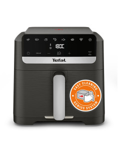 Tefal Easy Fry Mega Compact Ey866He1 Frytkownica Pojedyńczy 7,5 L Autonomiczny Frytkownica Na Gorące Powietrze Czarny, Srebrny