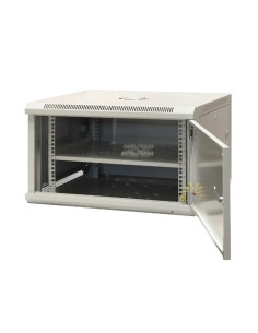 Emiternet Szafa Wisząca Niedzielona 19'' 6U, Drzwi Całe Z Blachy, 600×600×370Mm Szer./Gł./Wys.