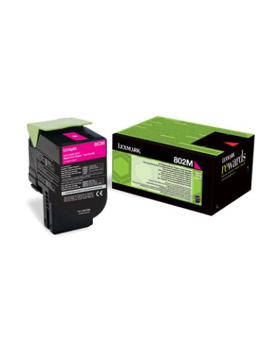 Return Program Toner Cartridge/802M Magenta1K Pgs F Cx310