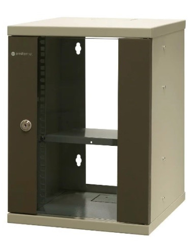 Emiternet Szafa Wisząca Niedzielona 10'' 9U, Drzwi Blacha/Szkło, 325×330X445Mm (Szer./Gł./Wys.)