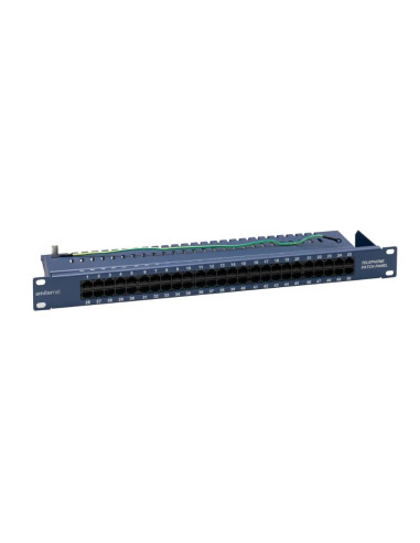 Emiternet Panel 19" Telefoniczny/Isdn 50Xrj45 (1U) Niebieski