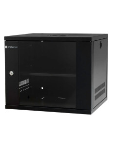 Emiternet Szafa Wisząca  Lekka Niedzielona 19'' 9U, Drzwi Blacha/Szkło,  550×450×455Mm Szer./Gł./Wys.