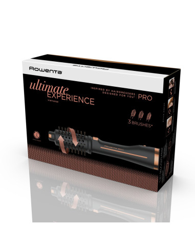 Rowenta Ultimate Experience Cf9625 Szczotka Z Gorącym Powietrzem Ciepły Czarny, Brąz 750 W