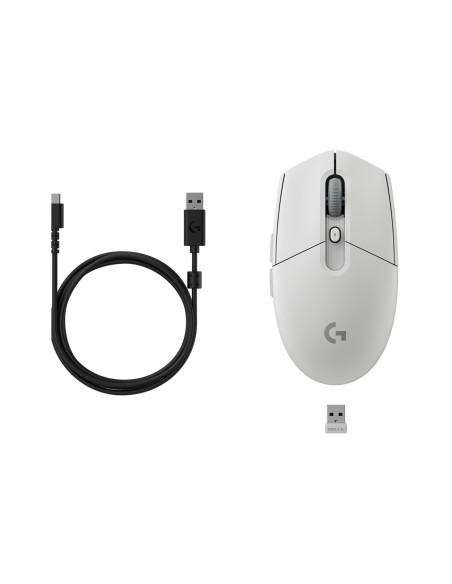 Logitech G G305 X Superlight Myszka Gaming Dla Praworęcznych Rf Wireless + Bluetooth Optyczny 44000 Dpi