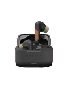 Marley Wireless Earbuds | Trenchtown | Built-In Microphone | Bluetooth | Anc | Signature Black