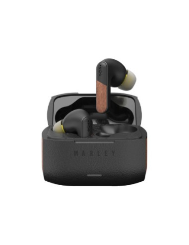 Marley Wireless Earbuds | Trenchtown | Built-In Microphone | Bluetooth | Anc | Signature Black