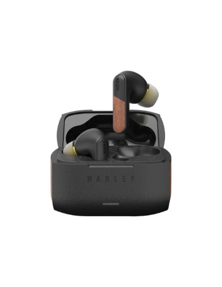 Marley Wireless Earbuds | Trenchtown | Built-In Microphone | Bluetooth | Anc | Signature Black