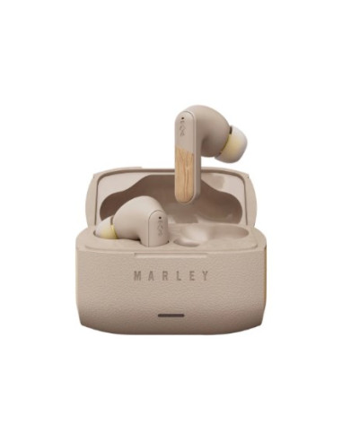 Marley Wireless Earbuds | Trenchtown | Built-In Microphone | Bluetooth | Anc | Cream