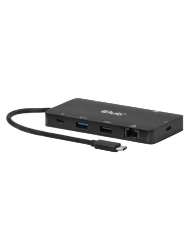 Club3D Csv-2552 Huby I Koncentratory Usb Type-C 5000 Mbit/S Czarny