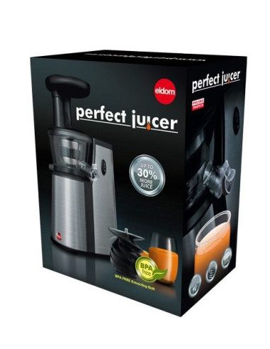 Eldom Wyciskarka Wolnoobrotowa Pj400 400W Srebrno-Czarna ,Ślimak Bpa Free 80 [Obr./Min]