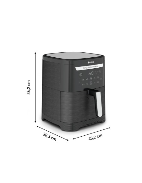 Tefal Easy Fry & Grill Ey8018 6,5 L Autonomiczny 1830 W Frytkownica Na Gorące Powietrze Czarny