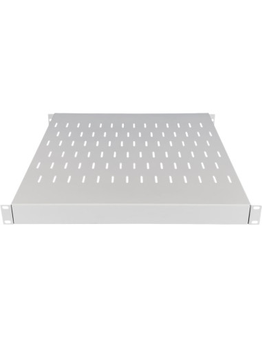 Półka Regulowana 19" 1U Głęb. 500-900Mm, Szara, 4 Punkty Mocowania Alantec