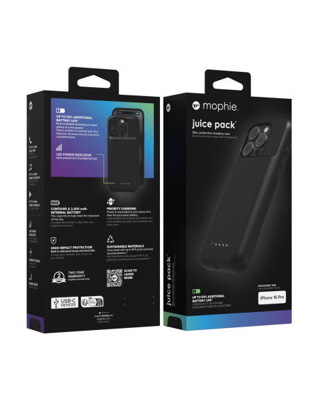 Mophie Juice Pack Pokrowiec Na Telefon Komórkowy 15,5 Cm (6.1") Czarny
