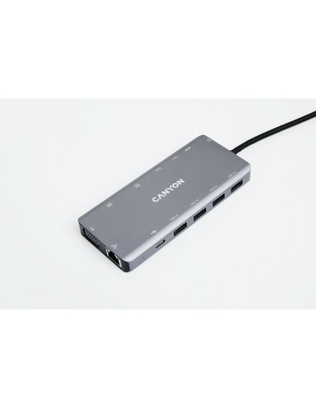 Canyon Ds-12 Usb 3.2 Gen 1 (3.1 Gen 1) Type-C Szary