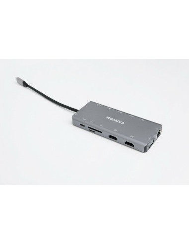 Canyon Ds-12 Usb 3.2 Gen 1 (3.1 Gen 1) Type-C Szary