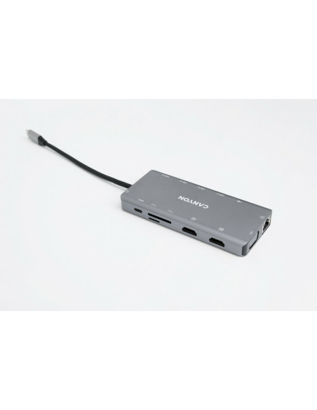 Canyon Ds-12 Usb 3.2 Gen 1 (3.1 Gen 1) Type-C Szary