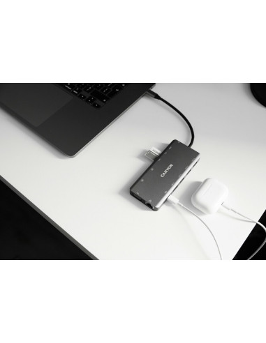 Canyon Ds-12 Usb 3.2 Gen 1 (3.1 Gen 1) Type-C Szary