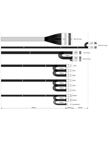 Akyga Ak-U4-500 Moduł Zasilaczy 500 W 20+4 Pin Atx Atx Czarny