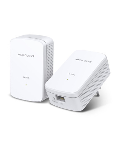 Mercusys Mp500 Kit Karta Sieciowa Do Powerline 1000 Mbit/S Przewodowa Sieć Lan Biały 2 Szt.