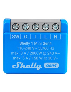 Inteligentny Jednokanałowy Przekaźnik Wifi Shelly 1 Mini Gen4, 2 Sztuki