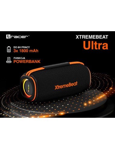Tracer Xtremebeat Ultra Tws Przenośny Głośnik Bluetooth Czarny 25 W