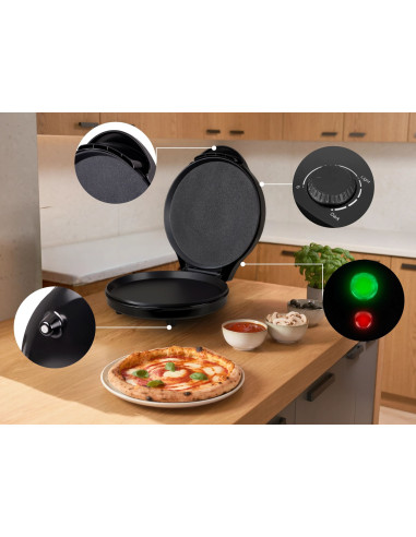 Eldom Urzadzenie Do Pizzy St1000 Pizzo 1450W Średnica Płyt 32 Cm