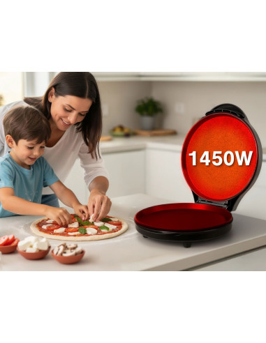 Eldom Urzadzenie Do Pizzy St1000 Pizzo 1450W Średnica Płyt 32 Cm