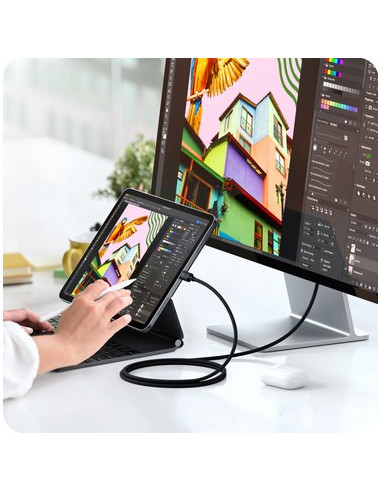 Satechi St-Ytb5100K Kabel Thunderbolt 1 M 120 Gbit/S Czarny
