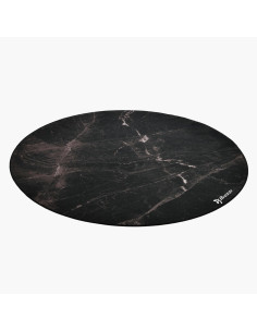Arozzi Zona Round Floor Pad Czarny, Marmurowy Kolor Mikrofibra, Guma