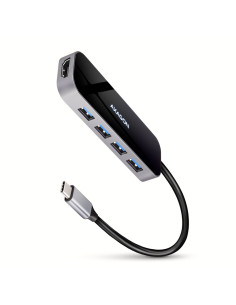 Axagon Hmc-6H4A Stacja Dokująca Przewodowa Usb 3.2 Gen 1 (3.1 Gen 1) Type-C Czarny, Szary