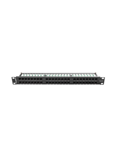 Patch Panel Lanberg Ppu6-1048-B (1U  Kat. 6  48Xrj-45)