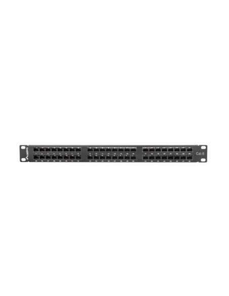 Patch Panel Lanberg Ppu6-1048-B (1U  Kat. 6  48Xrj-45)